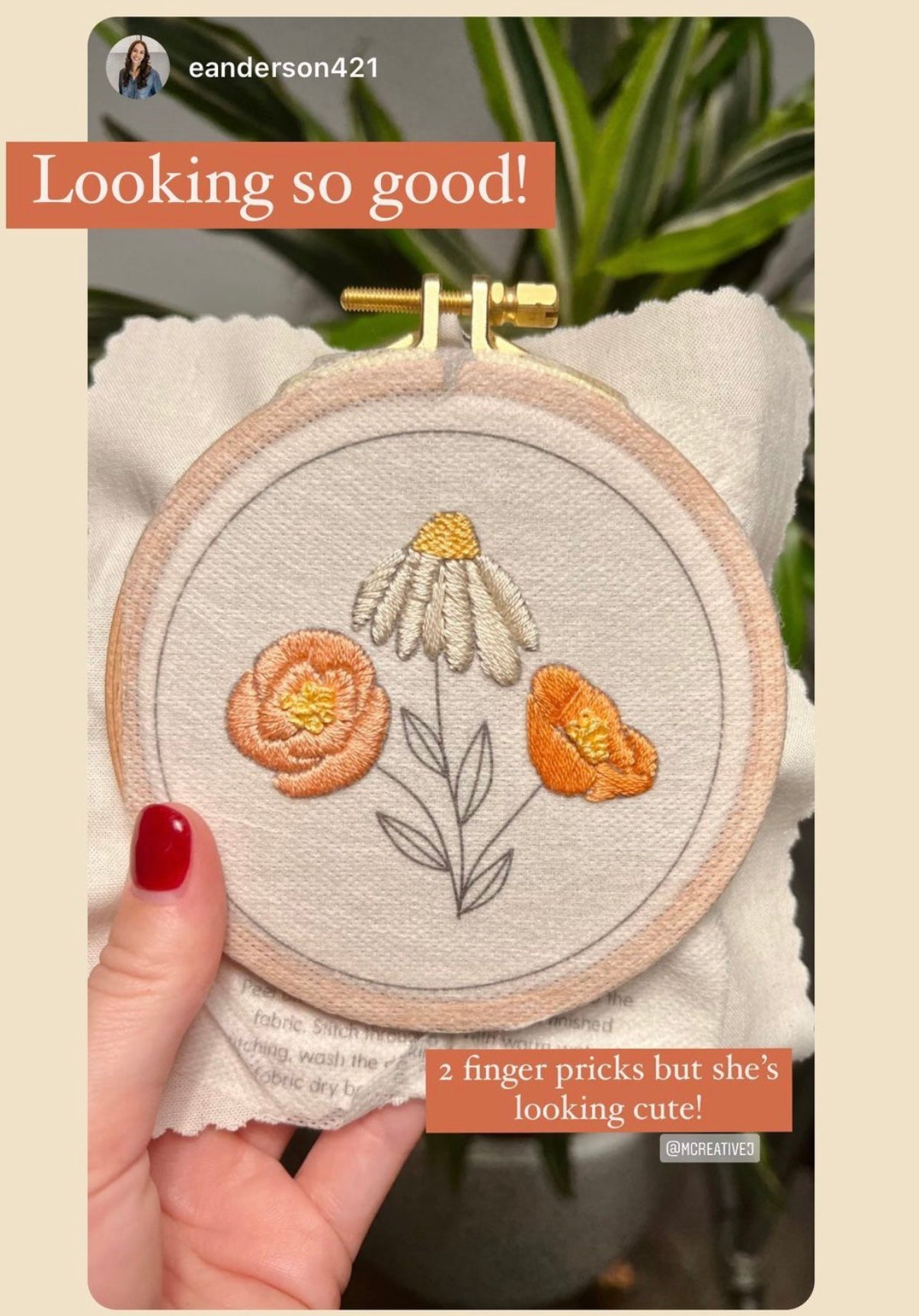 Flower Trio- DIY Beginner Embroidery Craft Kit