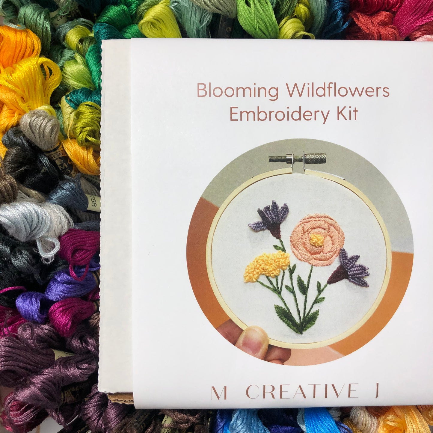 Blooming Wildflowers- Intermediate DIY Embroidery Craft Kit