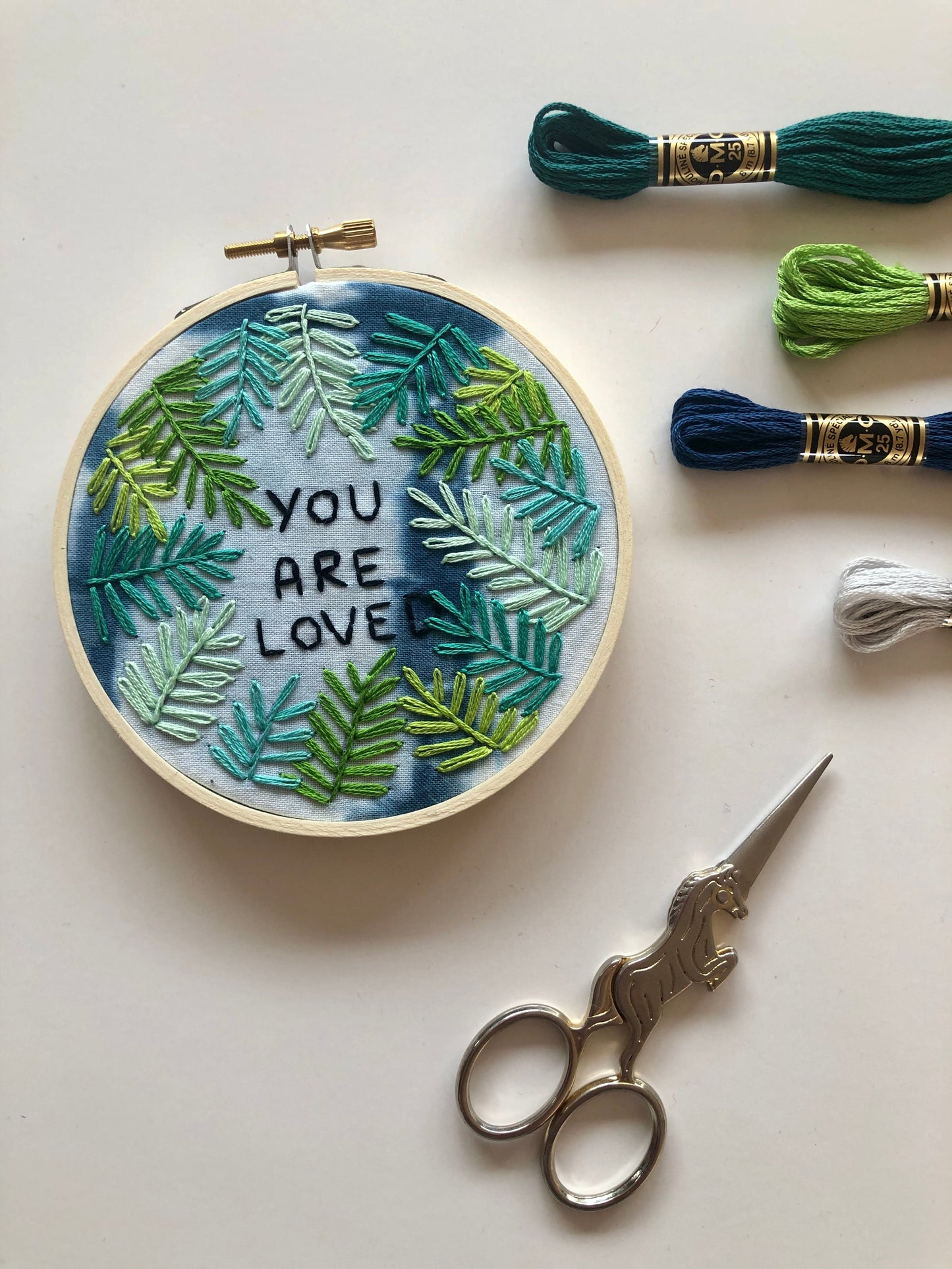 Positive Plants -Beginner Embroidery DIY Craft Kit