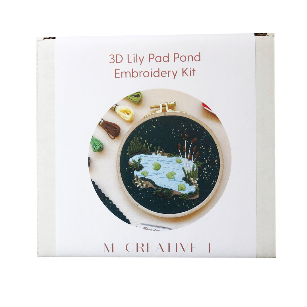 Lily Pad Embroidery Kit - 40% OFF