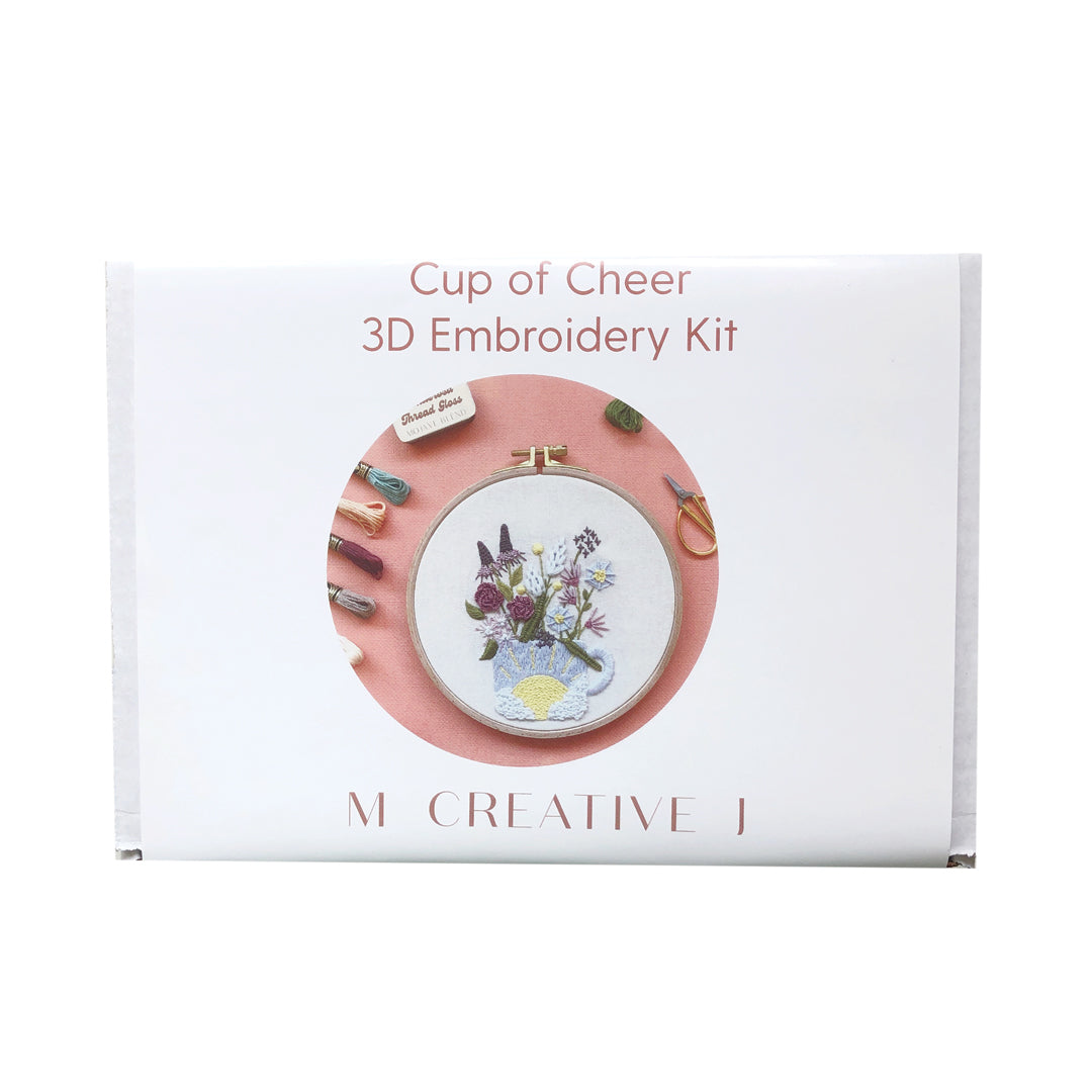 Cup of Cheer - Advanced 3D Hand Embroidery DIY Craft Kit