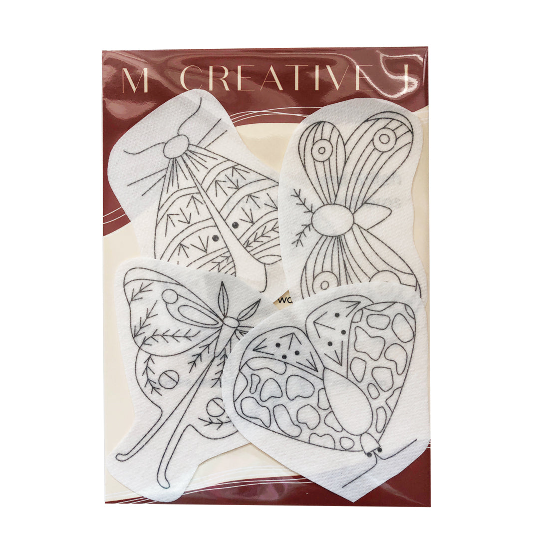 Moths - Peel Stick and Stitch Hand Embroidery Patterns for DIY Craftin –  MCreativeJ