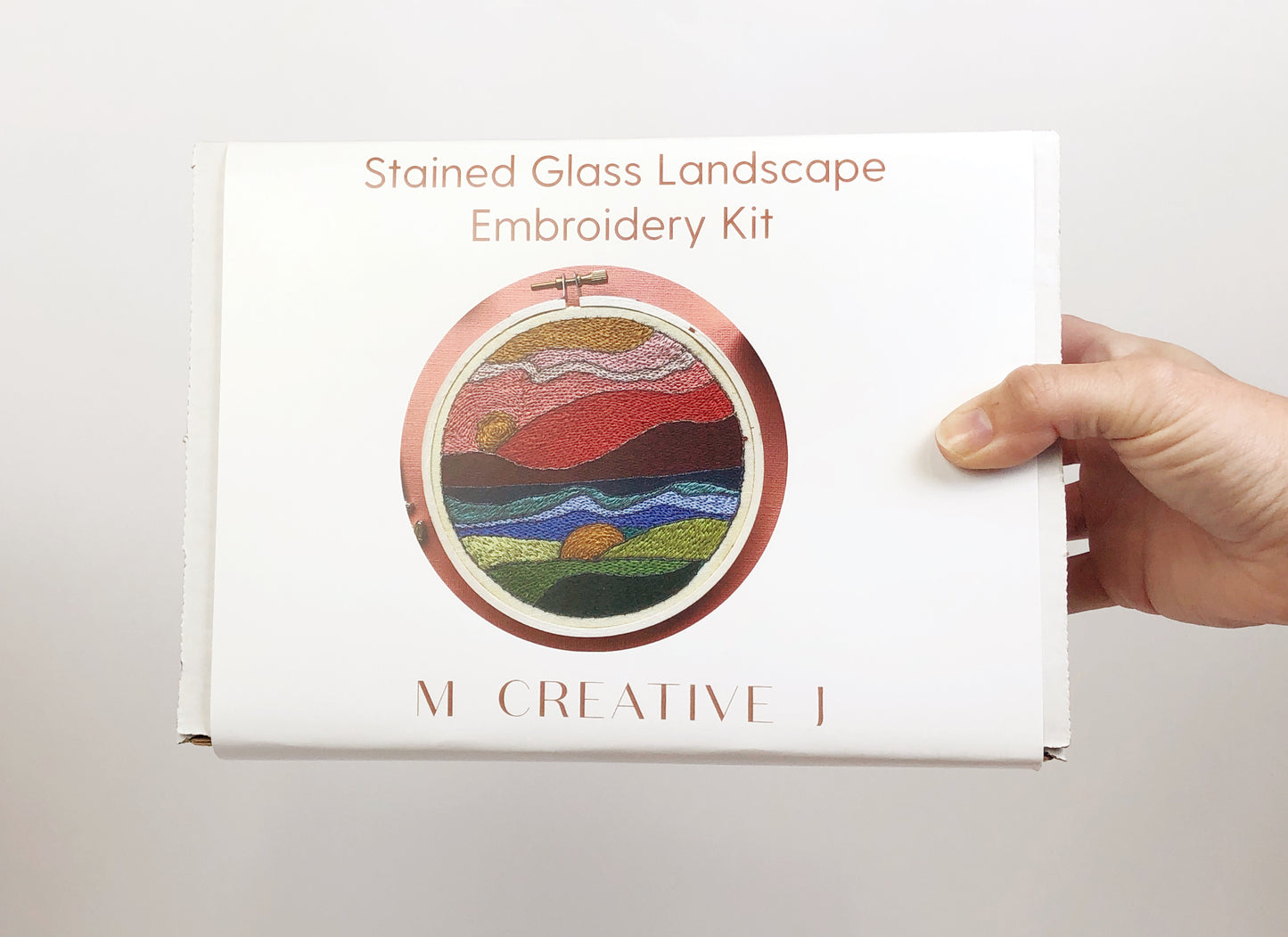 Stained Glass Landscape- Intermediate DIY Embroidery Kit