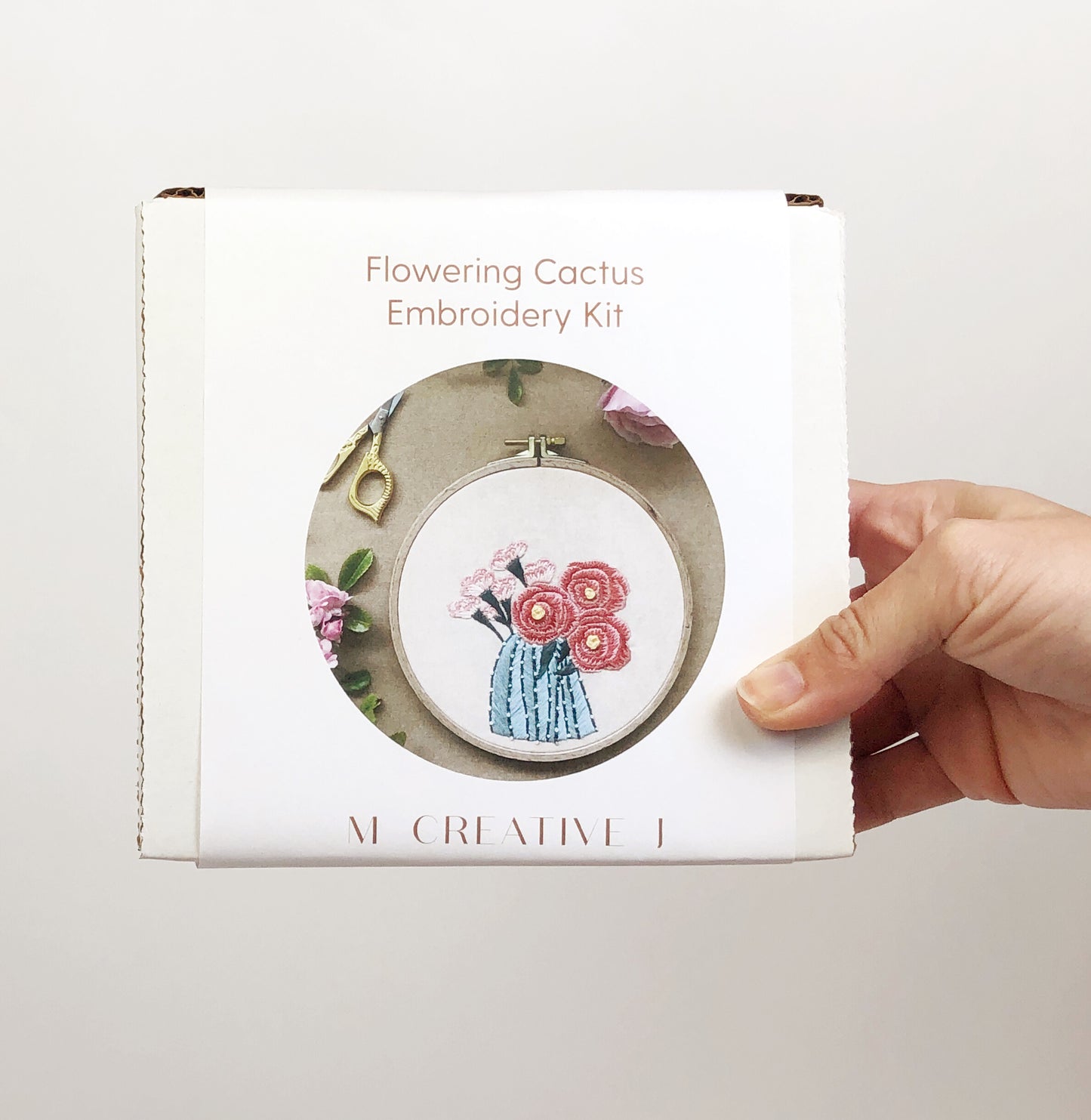 Flowering Cactus- Intermediate DIY Embroidery Craft Kit