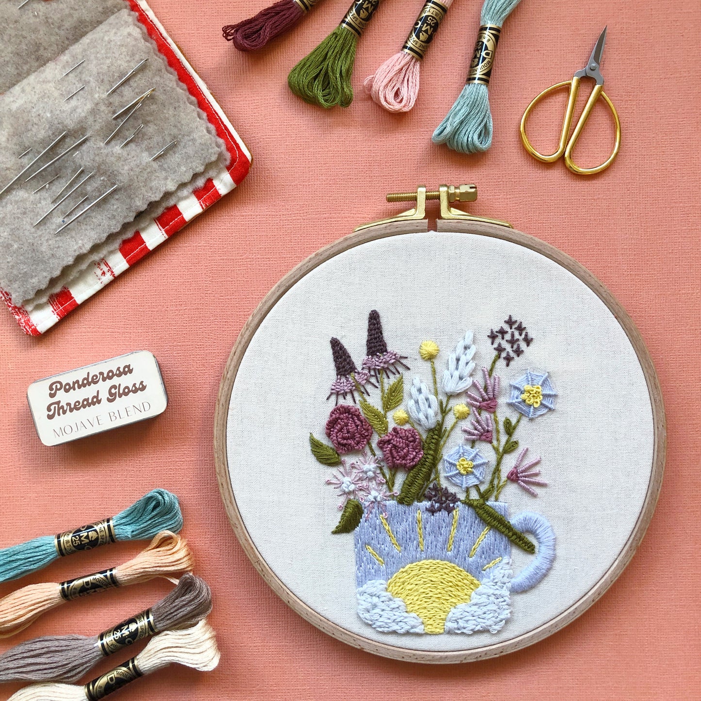 Cup of Cheer - Advanced 3D Hand Embroidery DIY Craft Kit