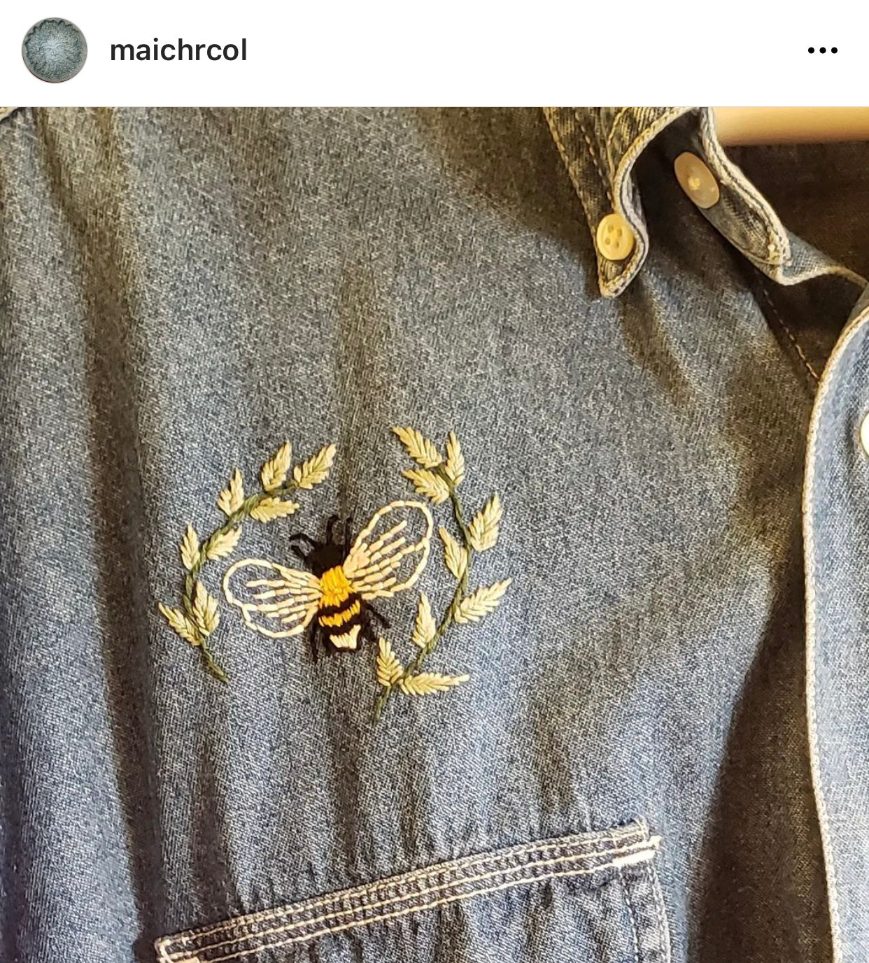 Bee T-Shirt - Intermediate Embroidery DIY Craft Kit