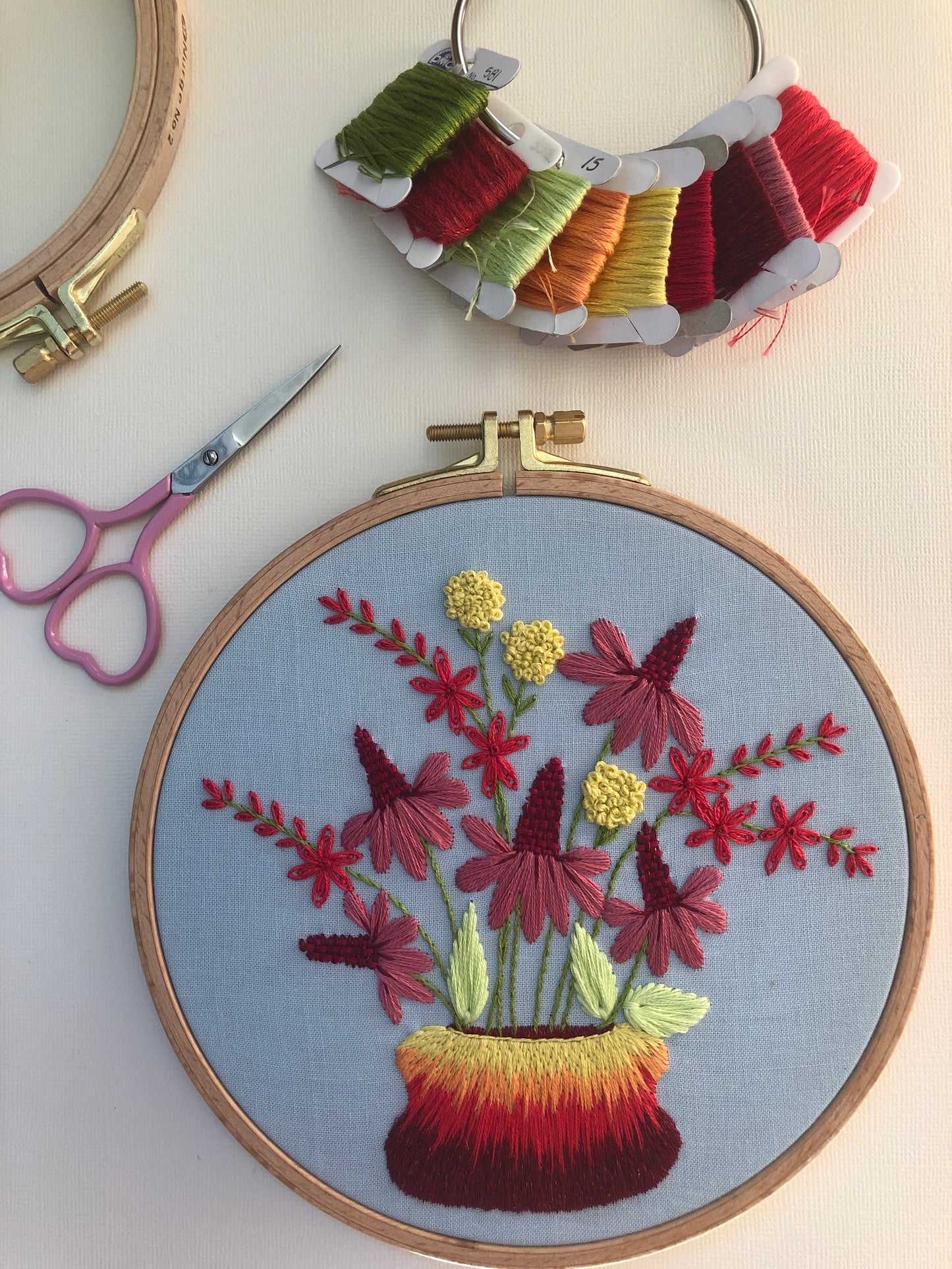 Summer Flowers - Hand Embroidery Pattern PDF