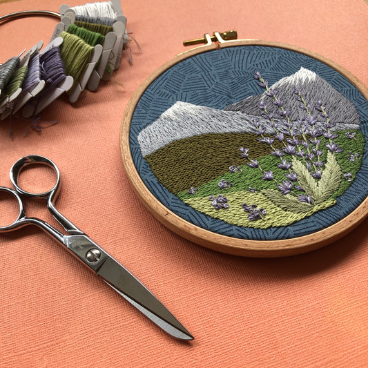 Lavender Fields - Hand Embroidery Pattern PDF