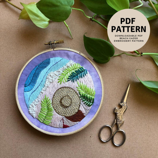 Beach Gazer - Intermediate Hand Embroidery Pattern