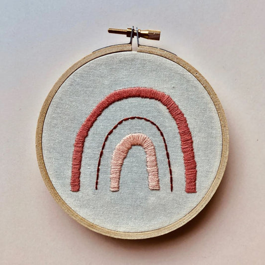Coral Rainbow- DIY Beginner Embroidery Craft Kit