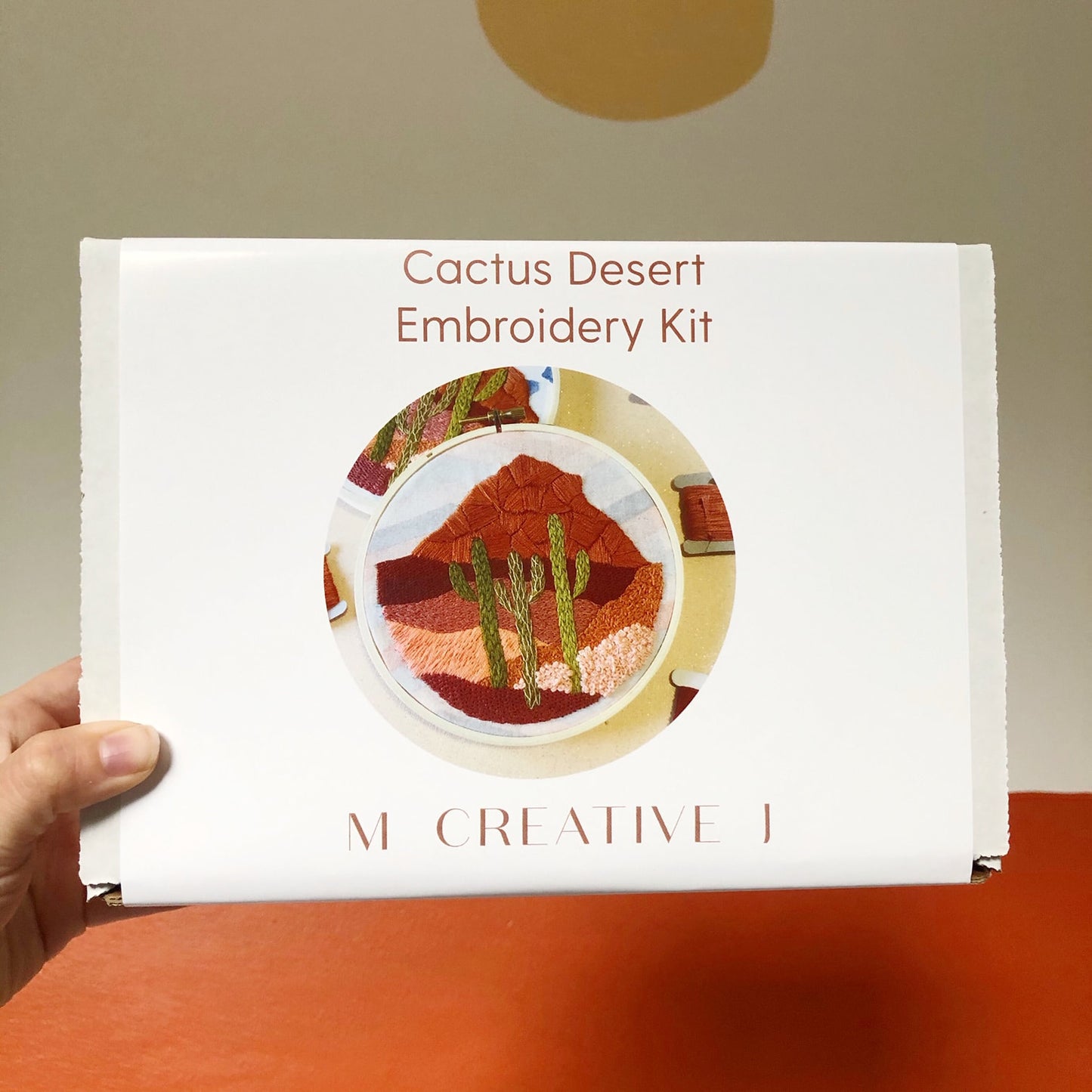 Cactus Desert Landscape- Advanced Embroidery DIY Craft Kit